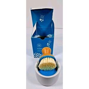 The Honest Co‎ Honest Suds Up Bamboo Dish Brush and Ceramic Foaming Base New